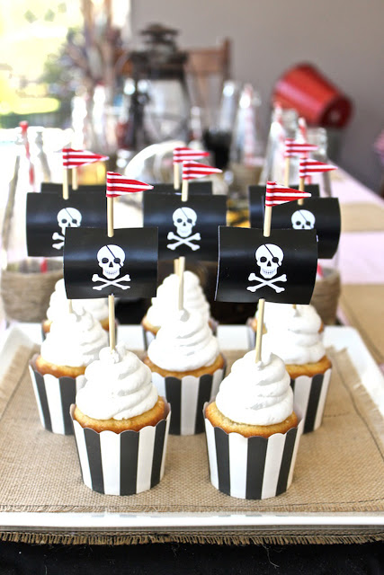 Pirate Party Cupcakes