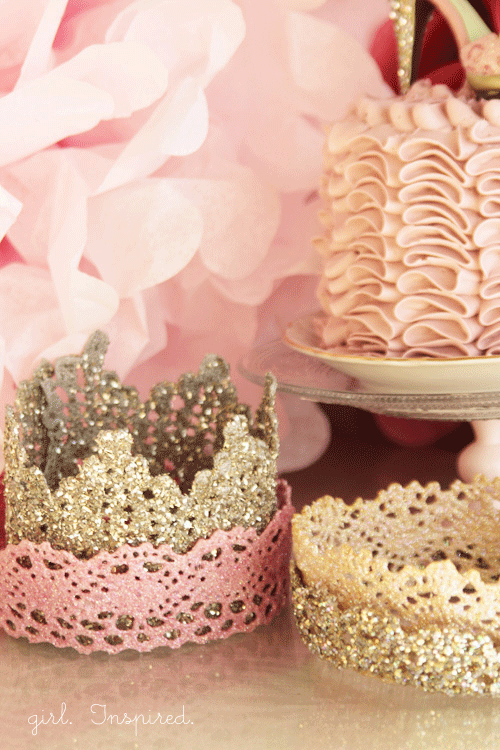 DIY Lace Princess Crowns