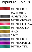 Personalised Napkin foil print colours